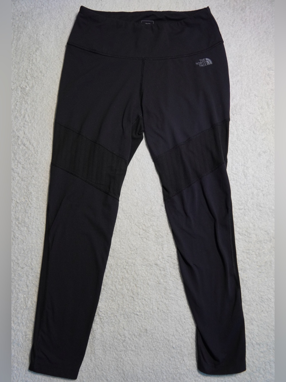 The North Face FlashDry Black Logo Performance Top leggings mesh panel size L